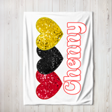 Sequin Heart Throw Blanket - Custom!