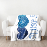 Sequin Heart Throw Blanket - Custom!