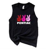 Peace Sign Camp Tank & Shorts Set