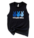 Peace Sign Camp Tank & Shorts Set
