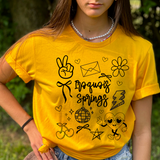 Custom Doodle Style Camp Tee