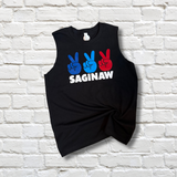 Peace Sign Camp Tank & Shorts Set