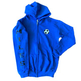 Boys Custom Sports Zip Up Hoodie