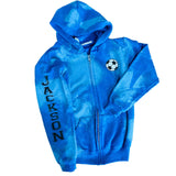 Boys Custom Sports Zip Up Hoodie