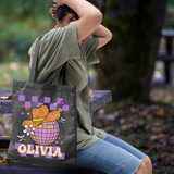 Retro Western Trick or Treat Tote Bag