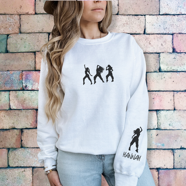 Personalized Hip Hop Dancer Crewneck Sweatshirt