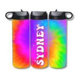 Personalized Tie Dye Water Bottle