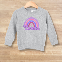 Personalized Retro Rainbow Sweatshirt