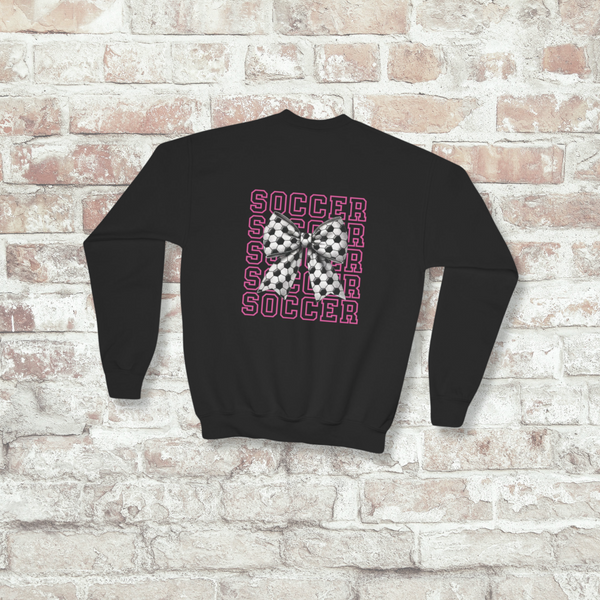 Personalized Coquette Soccer Crewneck