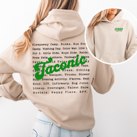 Custom Camp Word Collage Hoodie