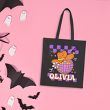 Retro Western Trick or Treat Tote Bag