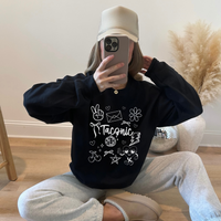 Custom Doodle Camp Crewneck