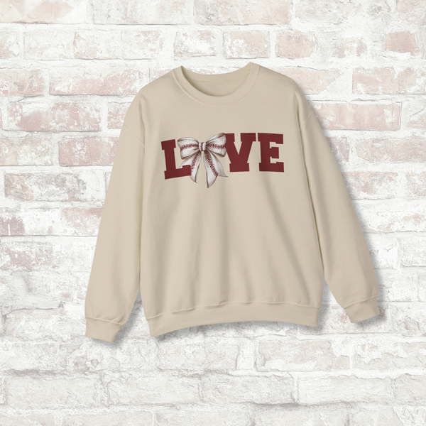 LOVE Baseball Crewneck