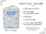 hard cover journal features