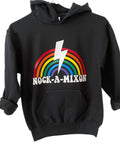 Girl's Custom Camp Hoodie - Retro Rainbow Hoodie