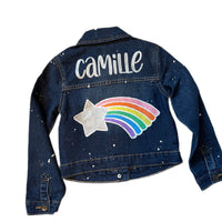 Girls Shooting Star Denim Jacket - Personalize!