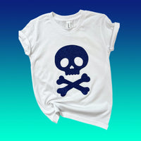 Girls Glitter Skull T-Shirt - Custom!