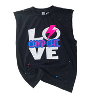 Custom Camp Muscle Tank - LOVE