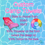 Custom Sleepaway Camp Towel