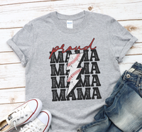 Proud Baseball Mama T-Shirt