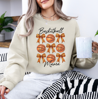 Personalized Basketball Mama Crewneck Sweatshirt