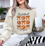 Personalized Basketball Mama Crewneck Sweatshirt