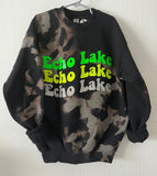 Custom Camp Bleached Crewneck Sweatshirt - Retro Style