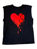 Girl's Custom Camp Muscle Tank with Dripping Heart