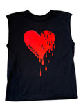 Girl's Custom Camp Muscle Tank with Dripping Heart