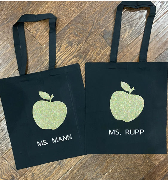 Personalized Teacher Tote Bag