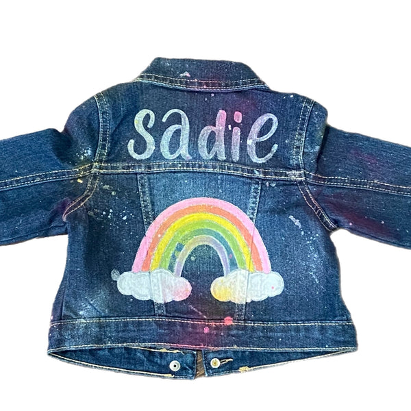 Personalised Hand Painted Denim Jacket By Sadie Sadie