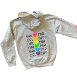 Girls Personalized GRL PWR Hoodie -