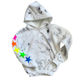 Personalized Girl's Hoodie - Splattered With Stars