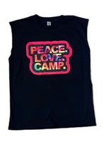 Girl's Peace Love Camp Muscle Tank