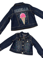 Custom Ice Cream Cone Denim Jacket