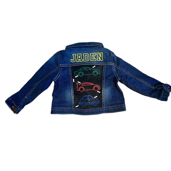 Personalized Boys Car Denim Jacket