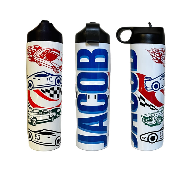 Race Car Water Bottle - Personalize!