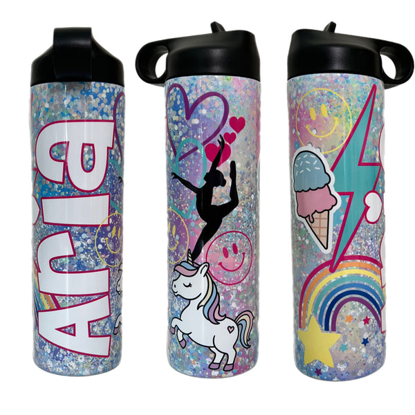 Girly Girl Water Bottle - Personalize!