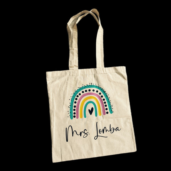 Personalized Boho Tote Bag