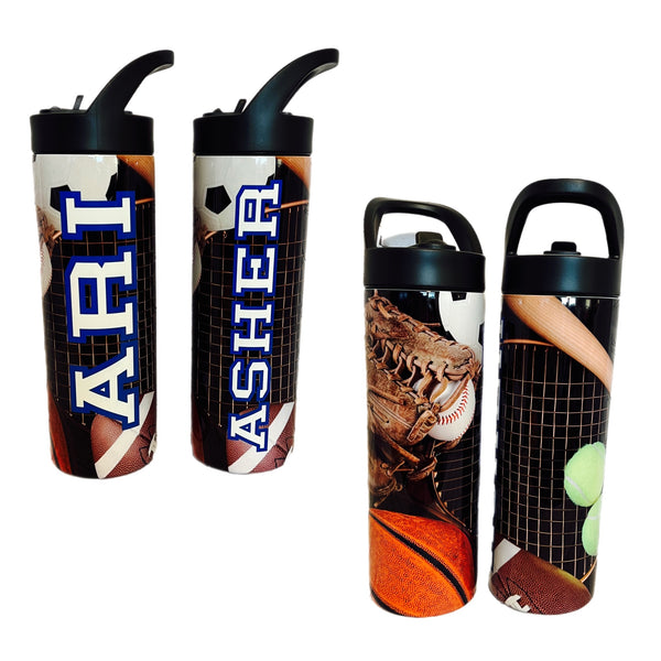 Personalized Sports Themed Water Bottle