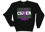 Girls Cheer Vibes Sweatshirt - Customized and Personalized!