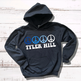 Peace Sign Camp / School Hoodie