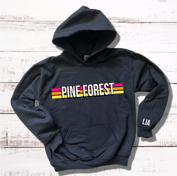 Striped Camp Hoodie - Personalized!