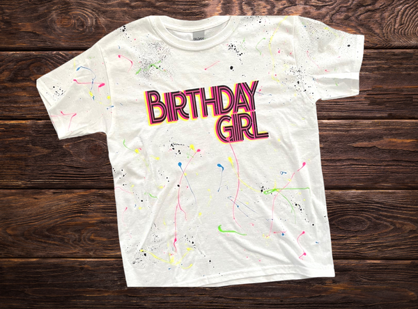 Girls Custom Birthday T-Shirt