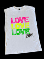 Girl’s LOVE LOVE LOVE Muscle Tank