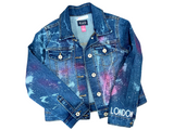 Personalized Peace Sign Denim Jacket